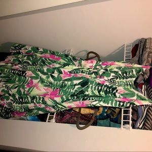 Nwot Tropical skater dress old navy small